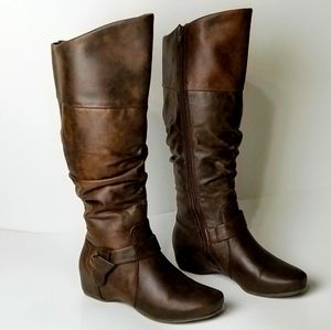 Bare Traps wide calf Sanova2 brown sz 7 boots